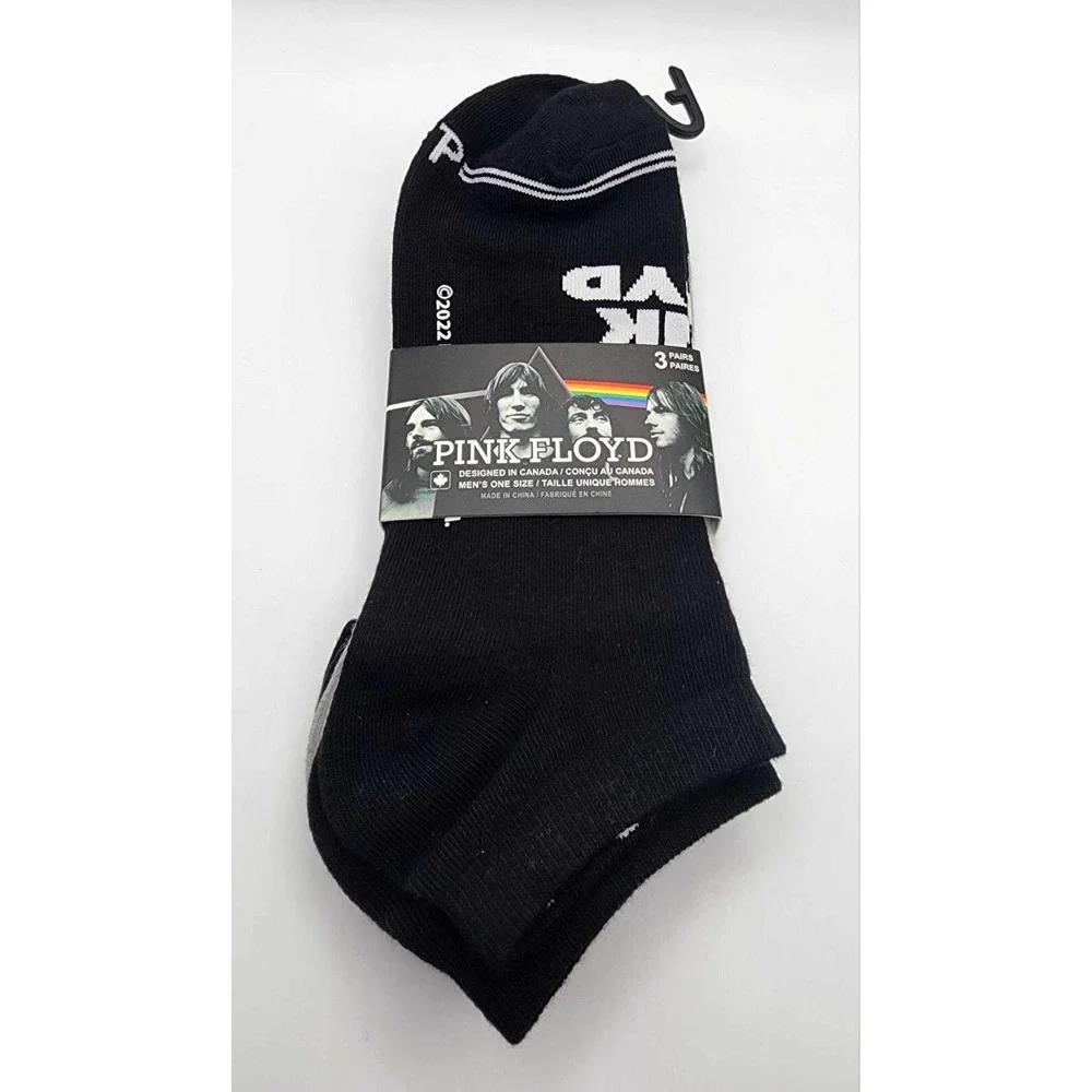 Pink Floyd 3 Pack Novelty Socks Unisex Lowcut Ankle‎ Socks